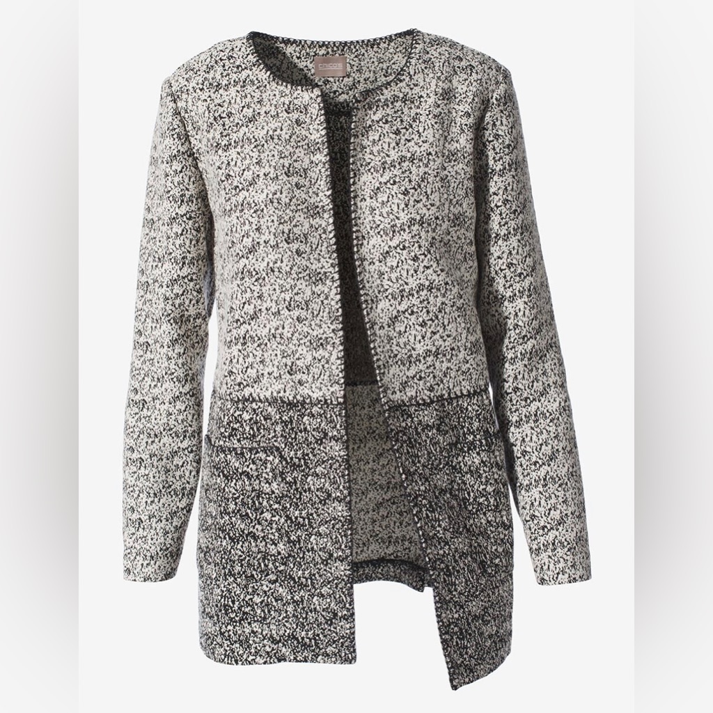 Chico’s Black And White Women’s Blazer Size 3